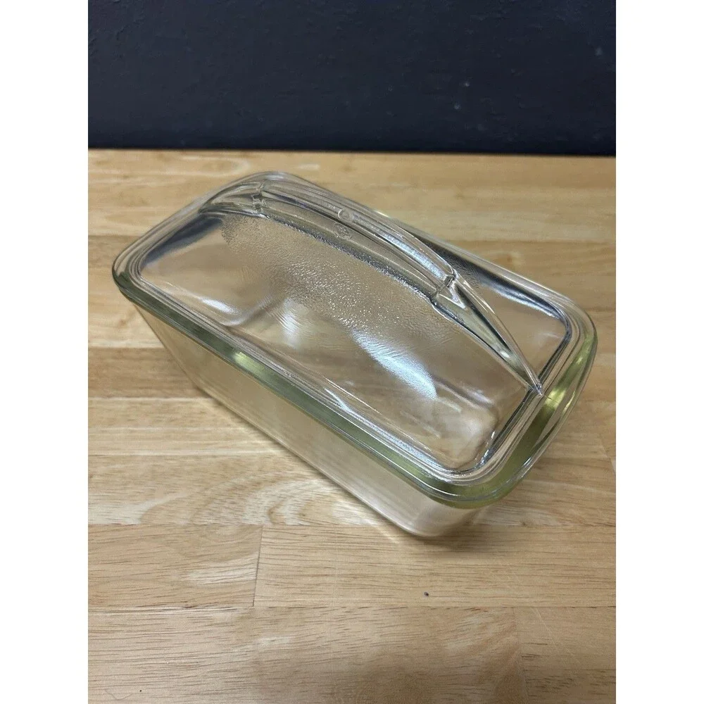 Vintage Pyrex Westinghouse Glass Refrigerator Dish Domed Lid 9x5 S9335 MCM